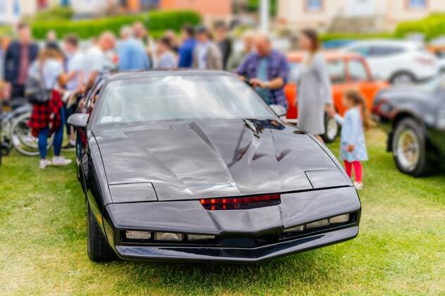 Polizei in Höchst zieht KITT aus Knight Rider bei Tuning-Treffen aus dem Verkehr - Archivbilder