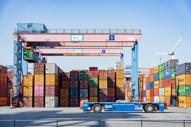 Deutscher Exportüberschuss deutlich gesunken