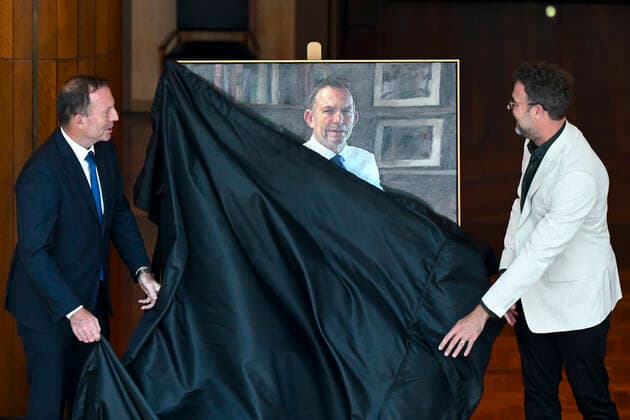 Canberra, Tony Abbott enthüllt sein offizielles Porträt als ehemaliger Ministerpräsident