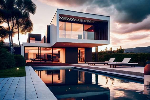 Kalendermotive: KI-generierte Architektur