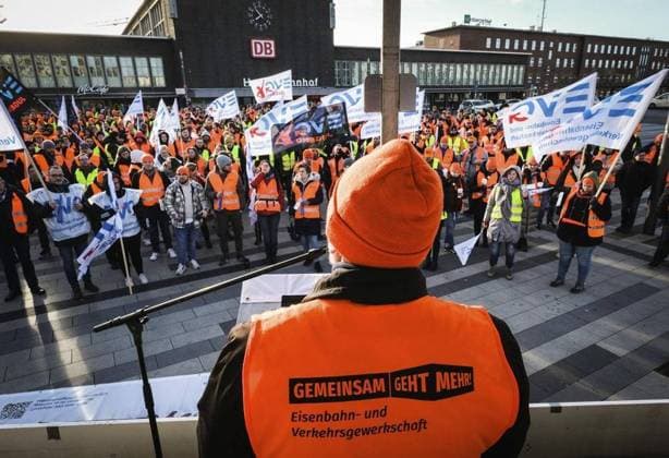 Dritter bundesweiter Warnstreik der EVG angekündigt