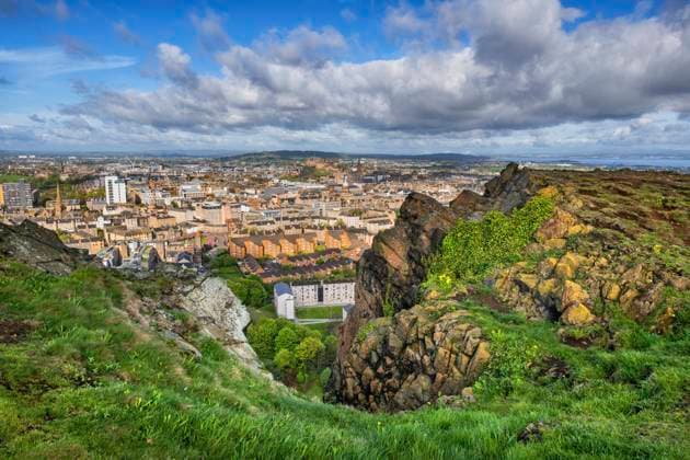 Travel, Parks and Gardens, Schottland, Holyrood Park in Edinburgh