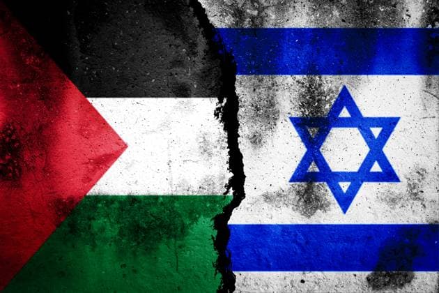 Jahrestag 7. Oktober 2023 - Nahostkonflikt zwischen Palästina und Isreal - Symbolbilder