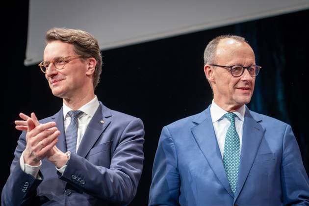 NRW-Ministerpräsident Hendrik Wüst wird mal wieder als Kanzler gehandelt, Archivbilder