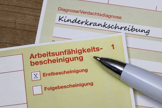 Kinderkrankschreibungen - Symbolbilder