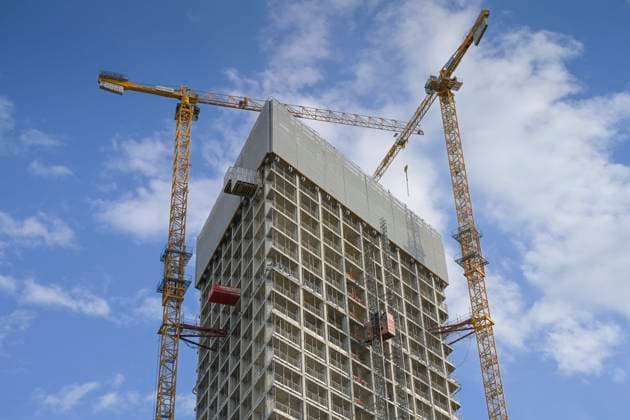 Berlin, Der Estrel-Tower in Neukölln ist Berlins erster Wolkenkratzer - Archivbilder
