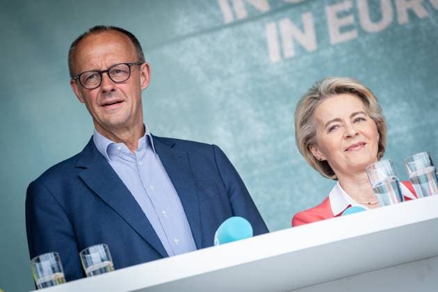 Bundestagswahl2025, Friedrich Merz und Europa, Archivbilder