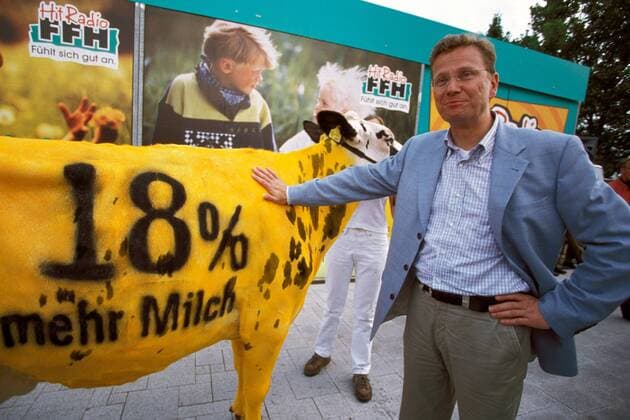 IMAGO History, Deutsche Parteien, FDP, Projekt 18 Prozent zur Bundestagswahl 2002