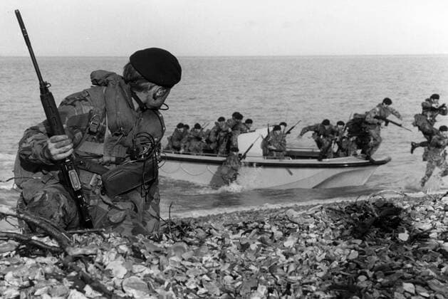 Falkland-Krieg zwischen Argentinien und England 1982, Archivbilder