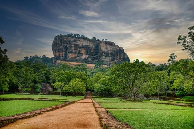 Travel, Parks and Gardens, Sri Lanka, Sigiriya in Dambulla