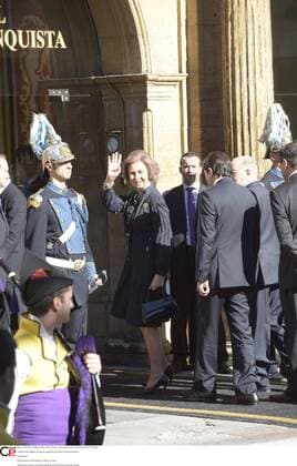 Königin Sofia vor der Verleihung des Prinzessin von Asturien Preises