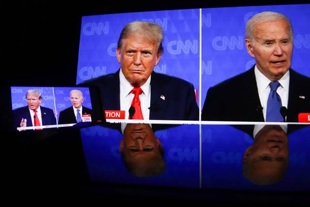 USWahl2024, Wahlkampfmomente, CNN TV-Duell am 28. Juni 2024 in Atlanta