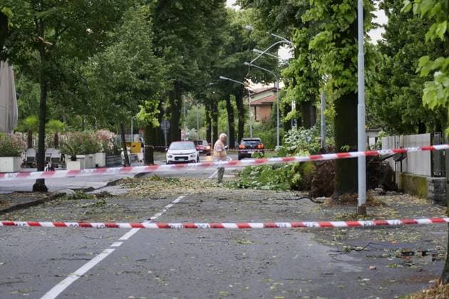 Italien, Schwere Gewitter in der Lombardei