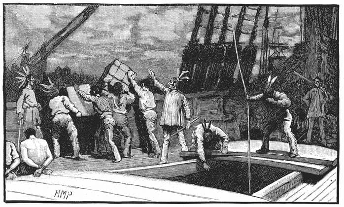 IMAGO History, 250 Jahre USA, Boston Tea Party 1773