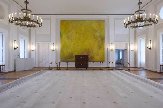 Berlin, Schloss Bellevue wird vor Sanierung Kunstgalerie, Archivbilder