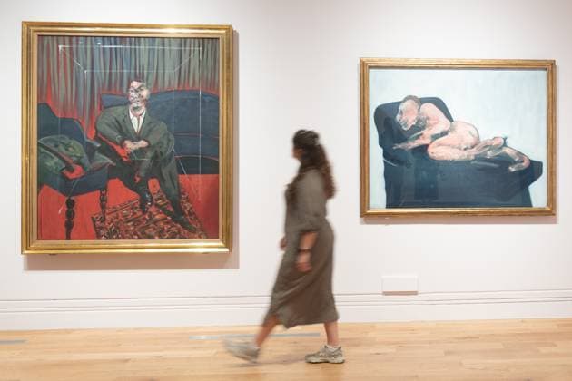 Francis Bacon Ausstellung in der National Portrait Gallery in London