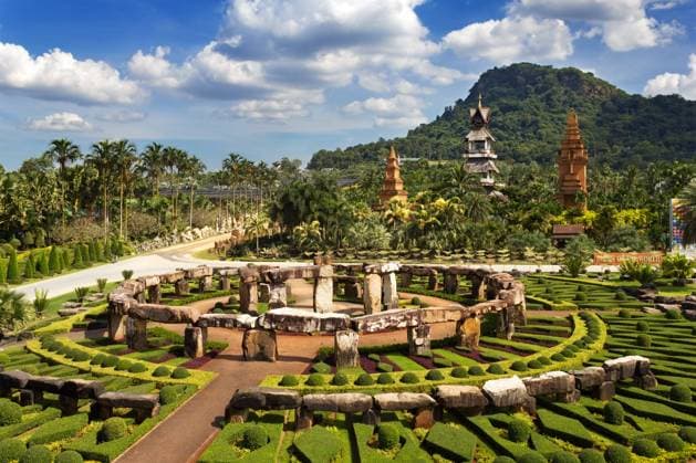 Travel, Parks and Gardens, Thailand, Botanischer Garten Nong Nooch in Pattaya