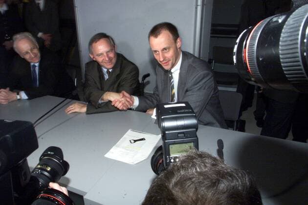Wolfgang Schäuble mit politischen Weggefährten, Archivbilder