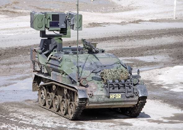 Militär, Panzer, Ozelot-Flugabwehrpanzer