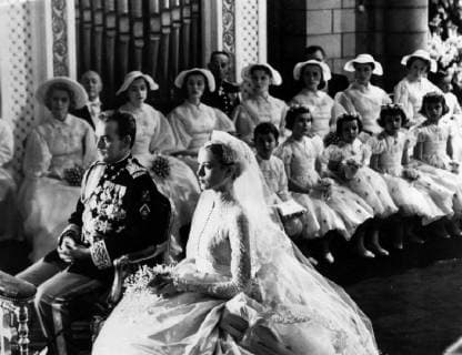 Hochzeit von Fürst Rainier III. und Grace Kelly in Monaco, 70. Jahrestag am 19. April