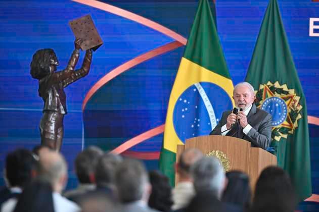 Brasilien, Präsident Lula da Silva bei Verleihung des brasilianischen Bildungspreises MEC