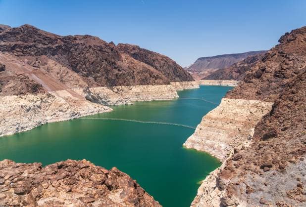 Niedriger Wasserstand in US-Stauseen bedroht Versorgung von Millionen, Archivbilder