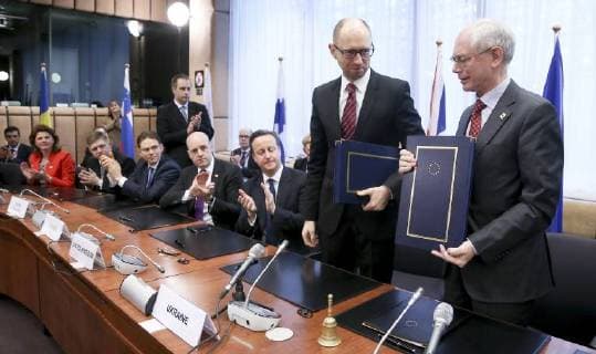 Ukraine-Konflikt, Chronik EU-Annäherung, Assoziierungsabkommen 2014