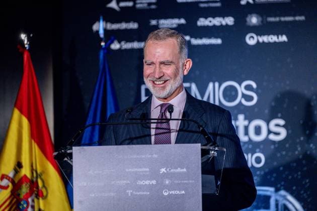 König Felipe von Spanien bei Feier zum 25-jährigen Jubiläum der Zeitung 20MINUTOS in Madrid
