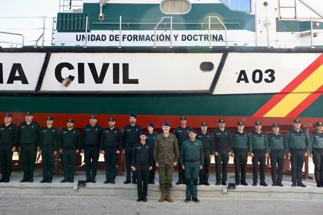 Spanien, König Felipe besucht Seestreitkräfte der Guardia Civil in der Freihandelszone von Cadiz
