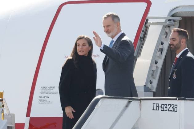 König Felipe und Königin Letizia von Spanien vor Abreise nach China