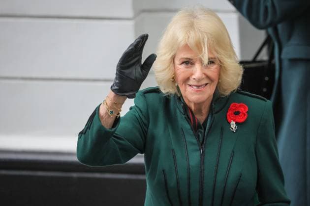 Königin Camilla zur Gedenkfeier zum Ende des Ersten Weltkriegs in London