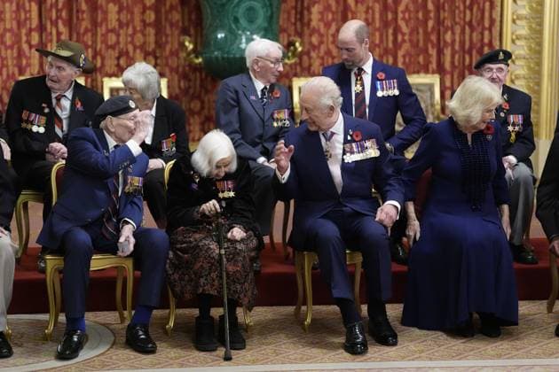 Königlicher Empfang für Veteranen im Windsor Castle anlässlich des Ende des Ersten Weltkriegs