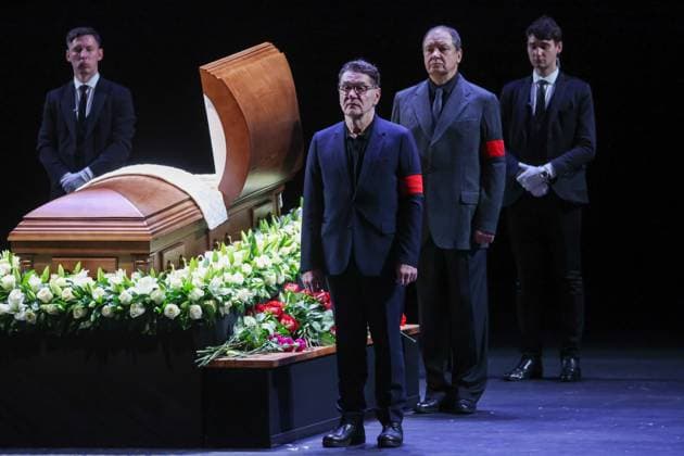 Moskau, Trauerfeier für Vladimir Simonov