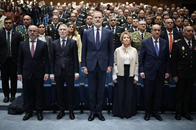 König Felipe VI. leitet die Feierlichkeiten zum Jahrestag von TEDAX NRBQ in Madrid