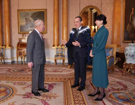 König Charles III. Audienz im Buckingham Palace