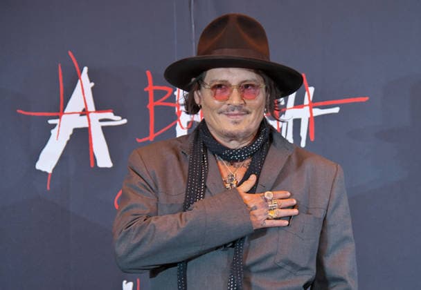 Johnny Depp Pressekonferenz zu A Bunch of Stuff Ausstellung in Tokio