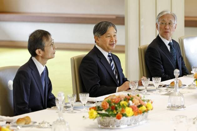 Kaiser Naruhito während eines Dinners in Tokio