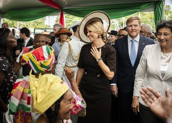 König Willem Alexander und Königin Maxima zu Gast in Paramaribo