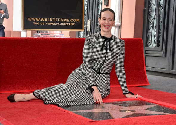 Sarah Paulson erhält Stern auf dem Hollywood Walk of Fame in Los Angeles