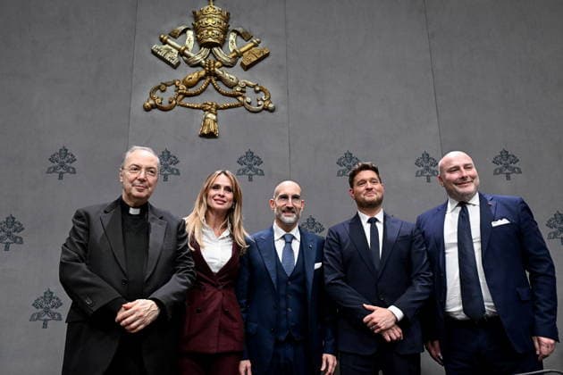 Pressekonferenz zum Konzert für die Armen mit Michael Buble im Vatikan