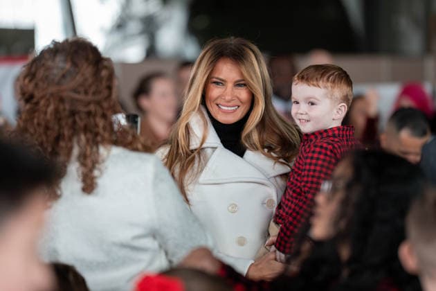 USA, First Lady Melania Trump besucht Marine Corps Base Quantico