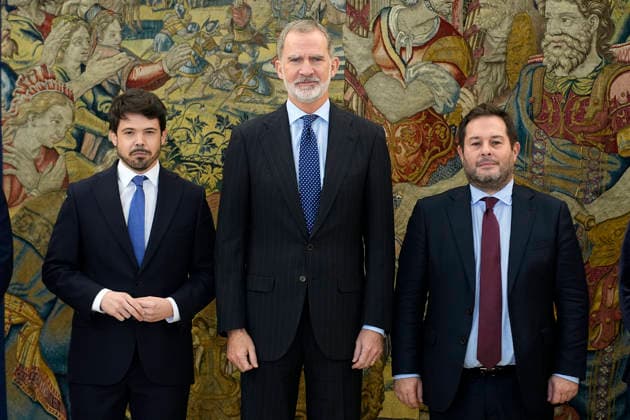 Audienz von König Felipe von Spanien in Madrid