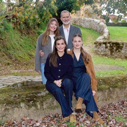 Weihnachtskarte der spanischen Königsfamilie