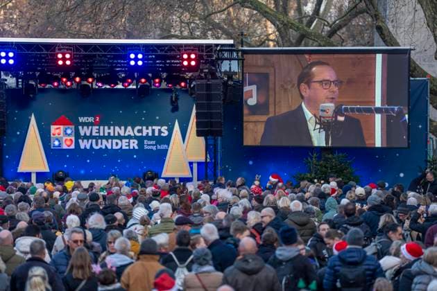 WDR Weihnachtswunder auf dem Burgplatz in Essen