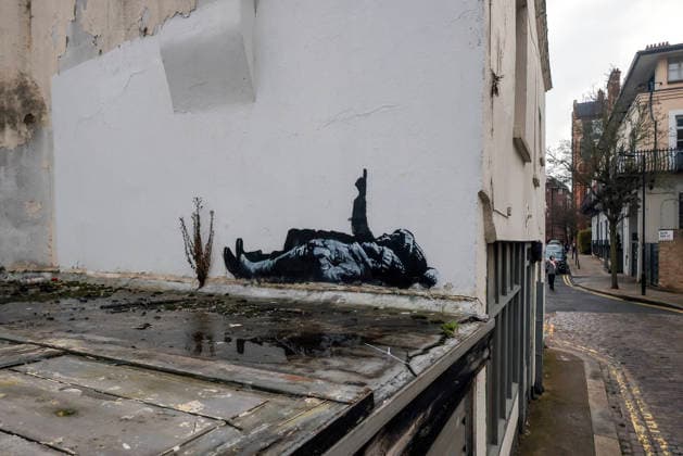 Großbritannien, Mögliches neues Kunstwerk von Banksy in London