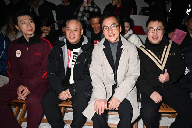 Mailand Fashion Week, Gäste der Li-ning Modenschau