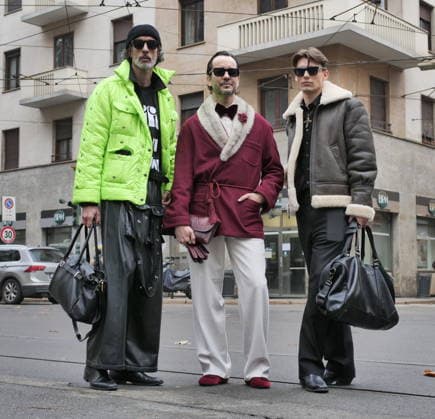 Mailand Fashion Week, Gäste der Dolce Gabbana Modenschau
