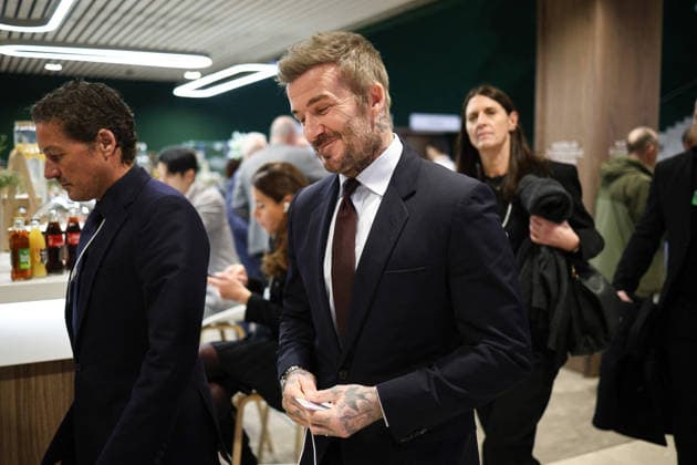 Weltwirtschaftsforum in Davos - David Beckham