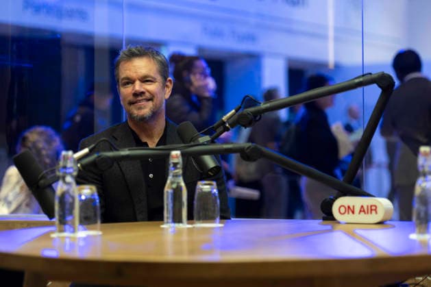 Weltwirtschaftsforum in Davos - Schauspieler Matt Damon bei Radioshow in On Air