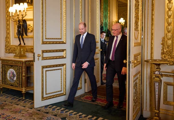 Royals, Prinz William trifft Minister John Swinney auf Windsor Castle